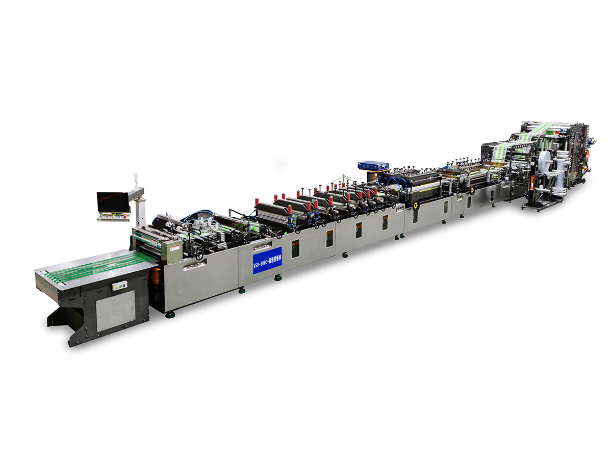 600C+ Mesin pembuat tas penyegel multi-fungsi berkecepatan tinggi